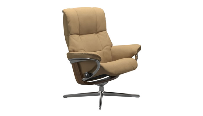Stressless Mayfair Recliner with Classic Base in Calido Honey Fabric